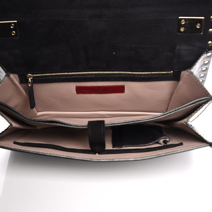 Valentino Garavani Patent Rockstud Shoulder Bag Black 4 of 5