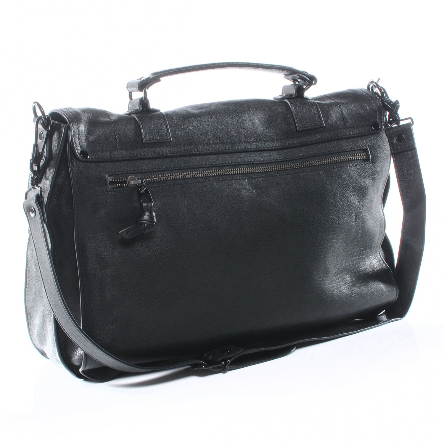 Proenza Schouler Lambskin PS1 Large Satchel Black 3 of 9
