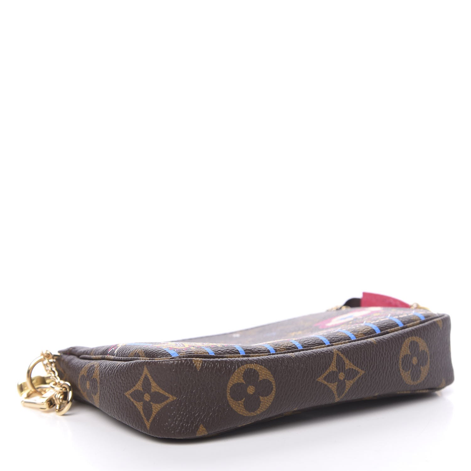 Louis Vuitton Monogram 2020 Christmas Animation Roller Coaster Mini Pochette Accessories Pivoine 4 of 8