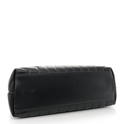 Saint Laurent Calfskin Y Quilted Monogram Medium Loulou Chain Satchel Black 4 of 11