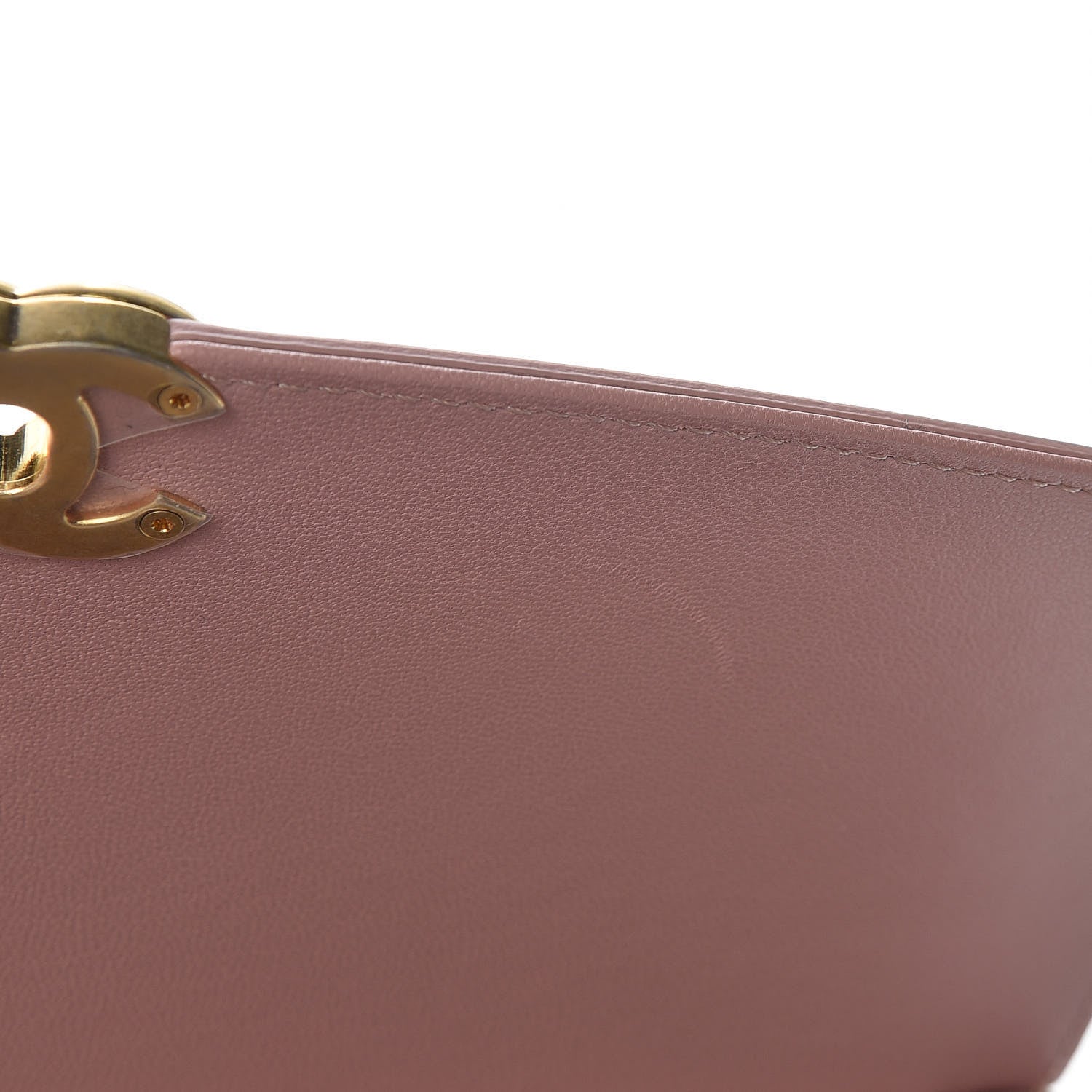 Chanel Lambskin Quilted Curved Flap Pink 9 of 11