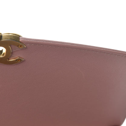 Chanel Lambskin Quilted Curved Flap Pink 9 of 11