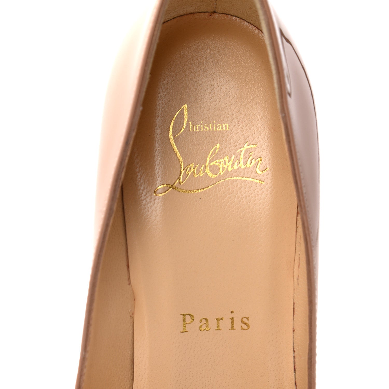 Christian Louboutin Patent Pigalle Plato 120 Pumps 34.5 Nude 7 of 8