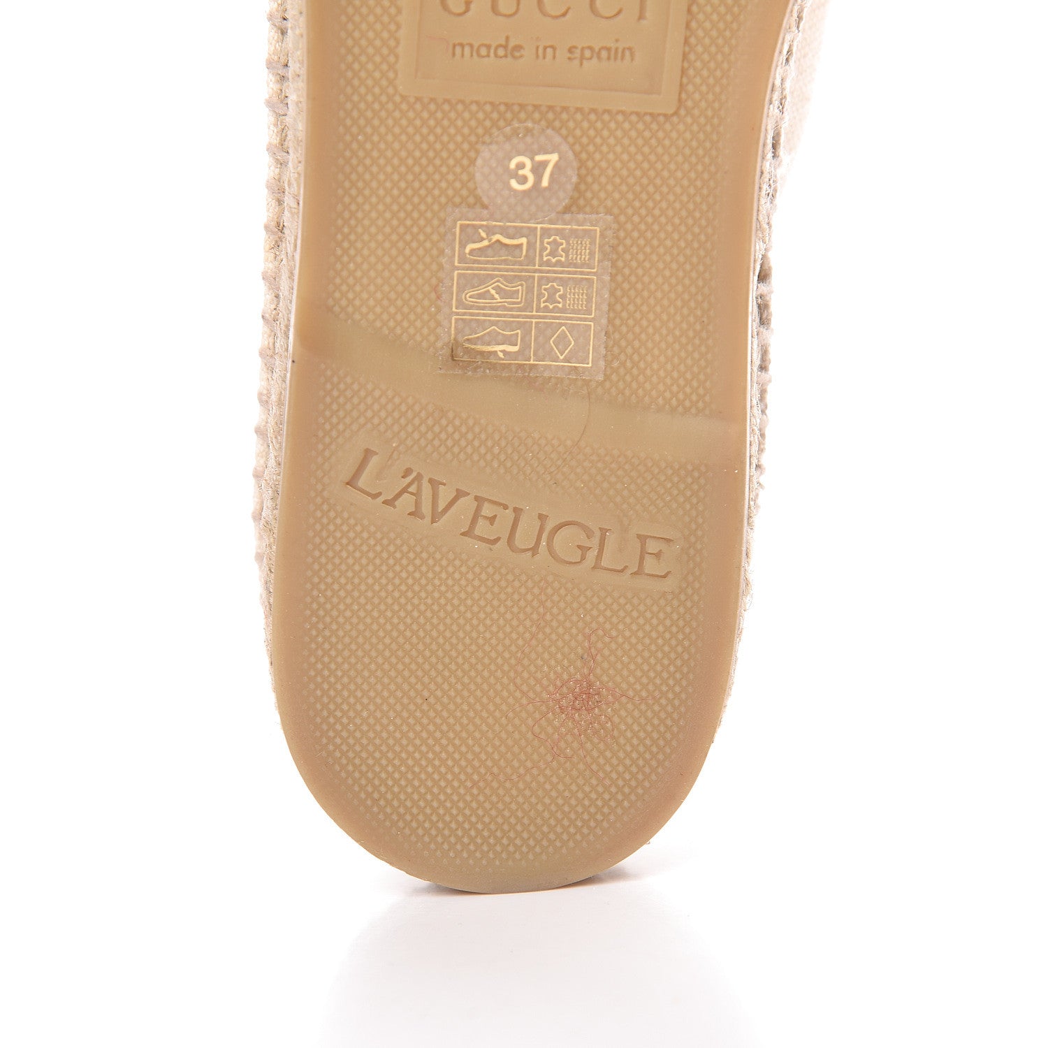 Gucci Canvas Logo Espadrilles 37 Greggio White 8 of 10