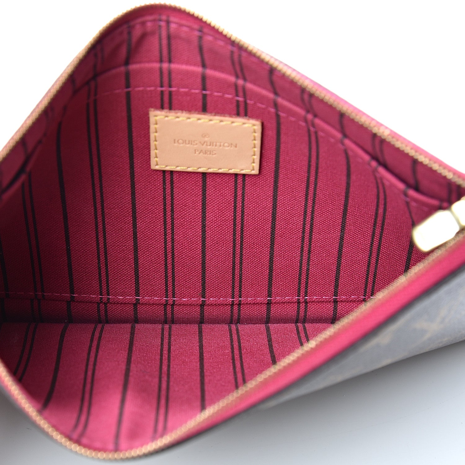 Louis Vuitton Monogram Neverfull MM GM Pochette Pivoine 4 of 10