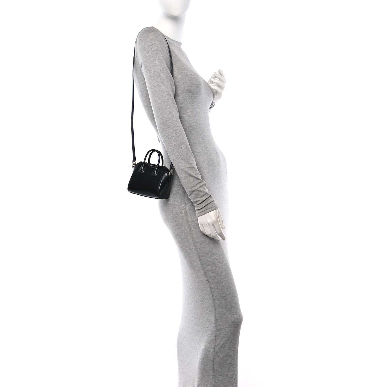 Givenchy Shiny Lord Calfskin Micro Antigona Black 2 of 10