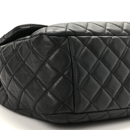Chanel Calfskin Quilted Small XXL Travel Flap Bag Black 8 of 9