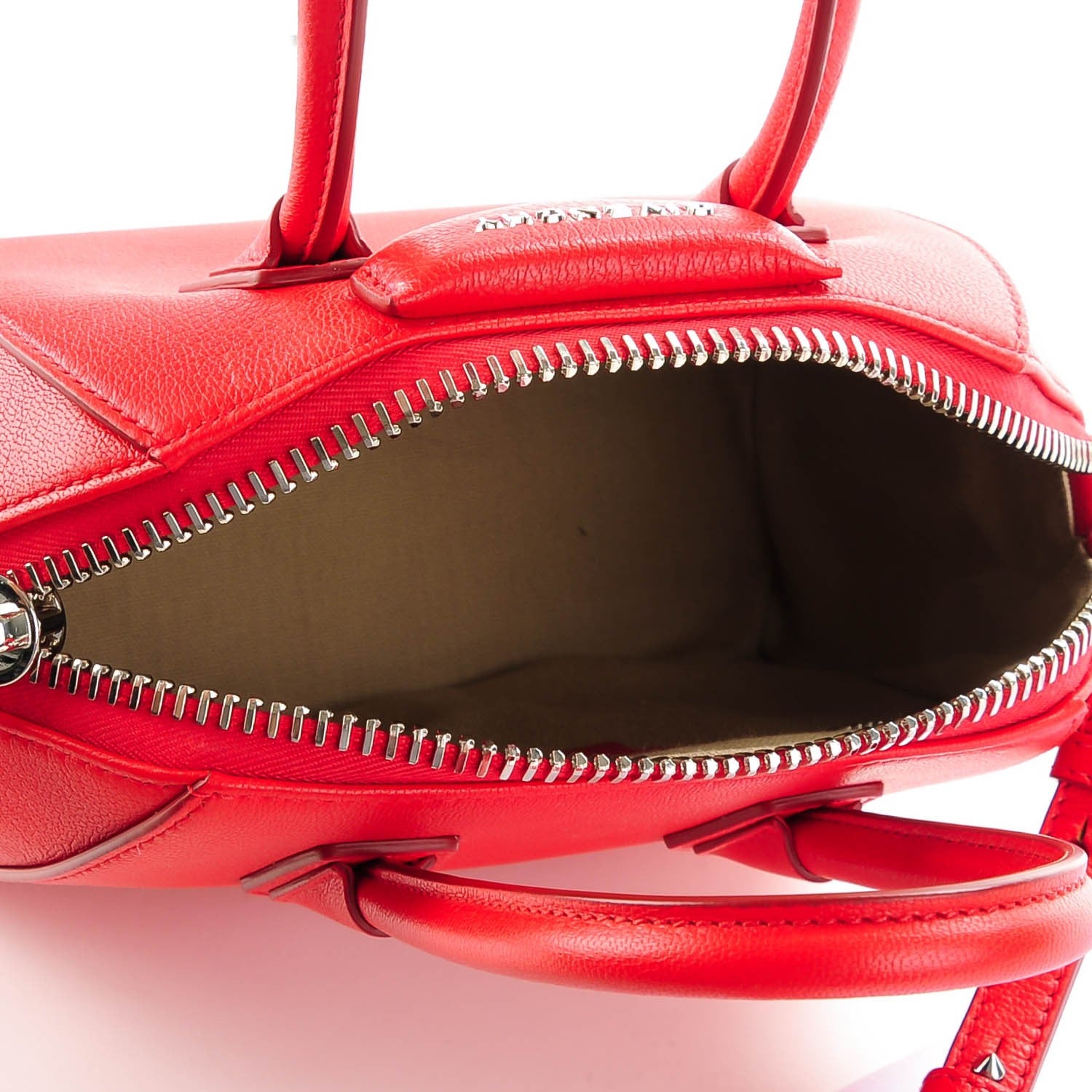 Givenchy Sugar Goatskin Mini Antigona Red 5 of 7