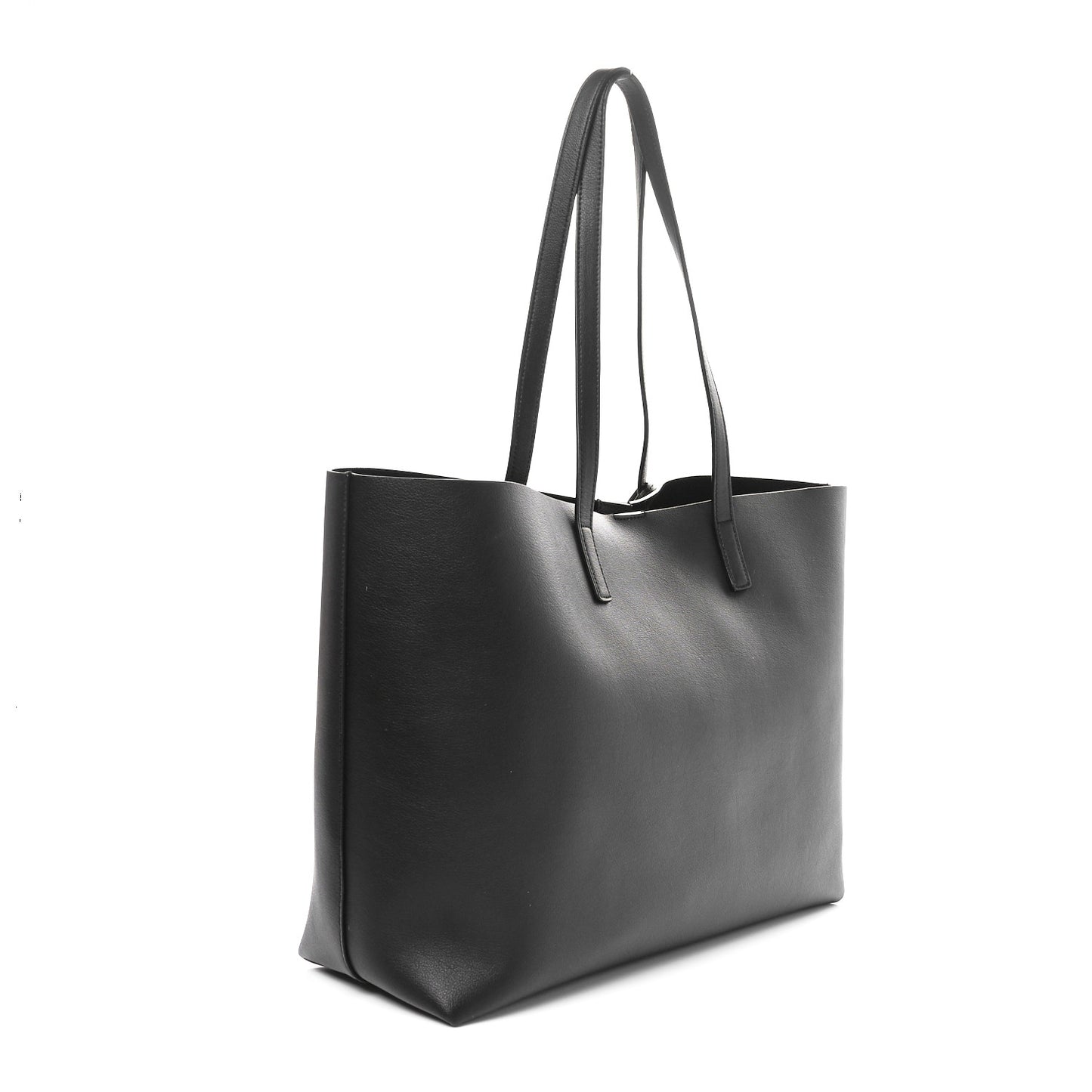 Calfskin Large Shopping Tote Black