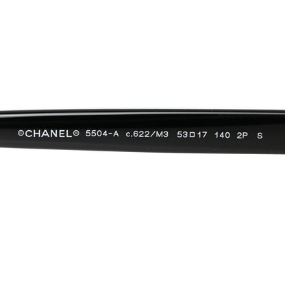 Chanel Acetate Rectangle Sunglasses 5504A Black 5 of 7