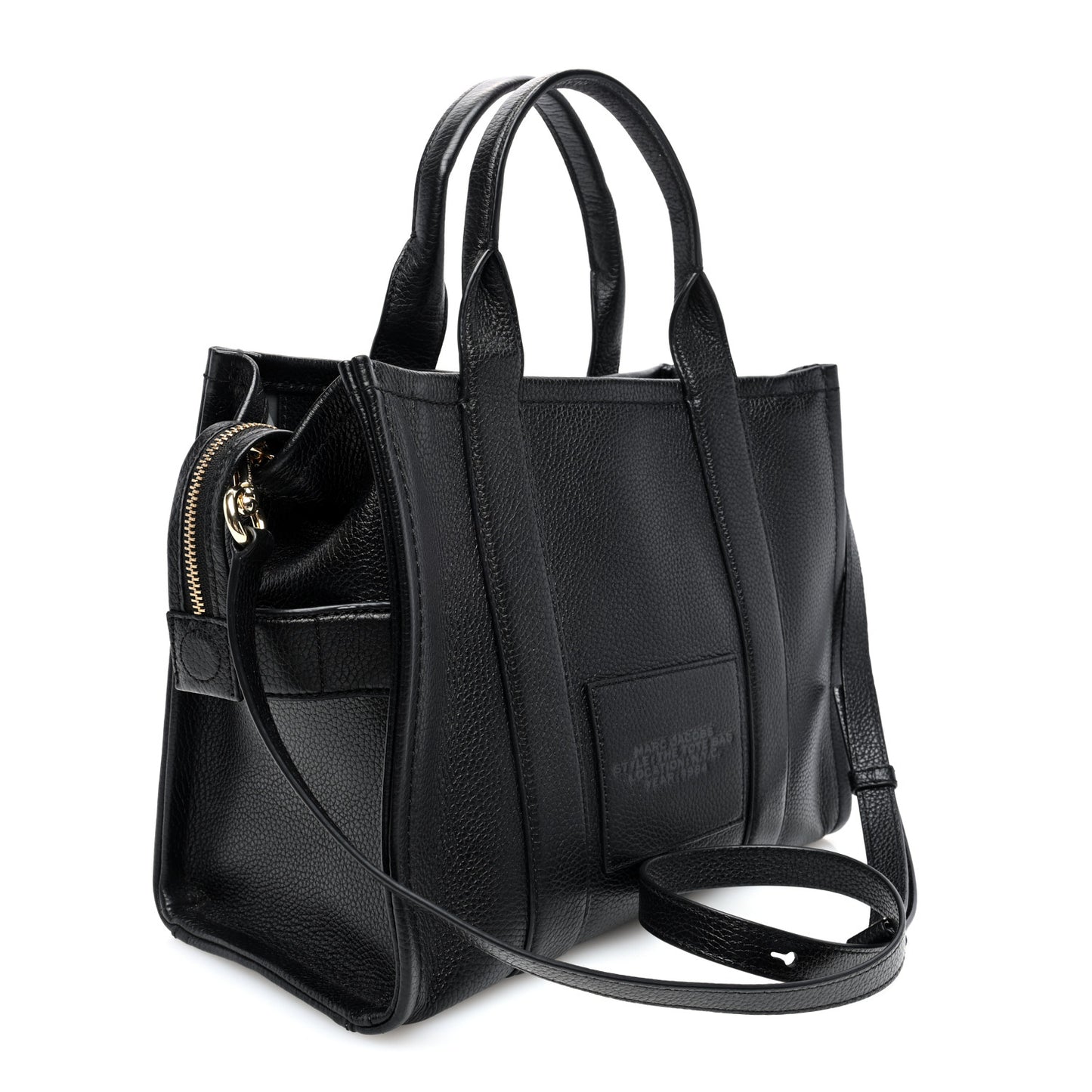 Grained Calfskin Medium The Tote Bag Black