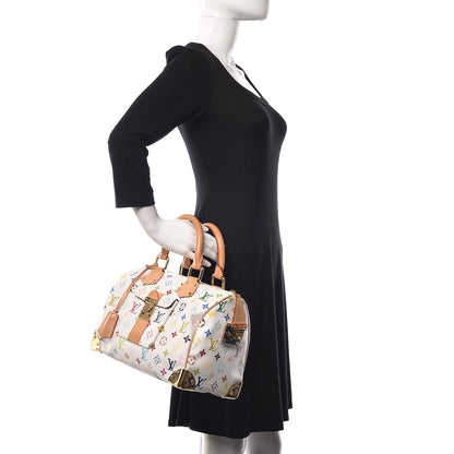 Louis Vuitton Monogram Multicolor Speedy 30 White 2 of 10
