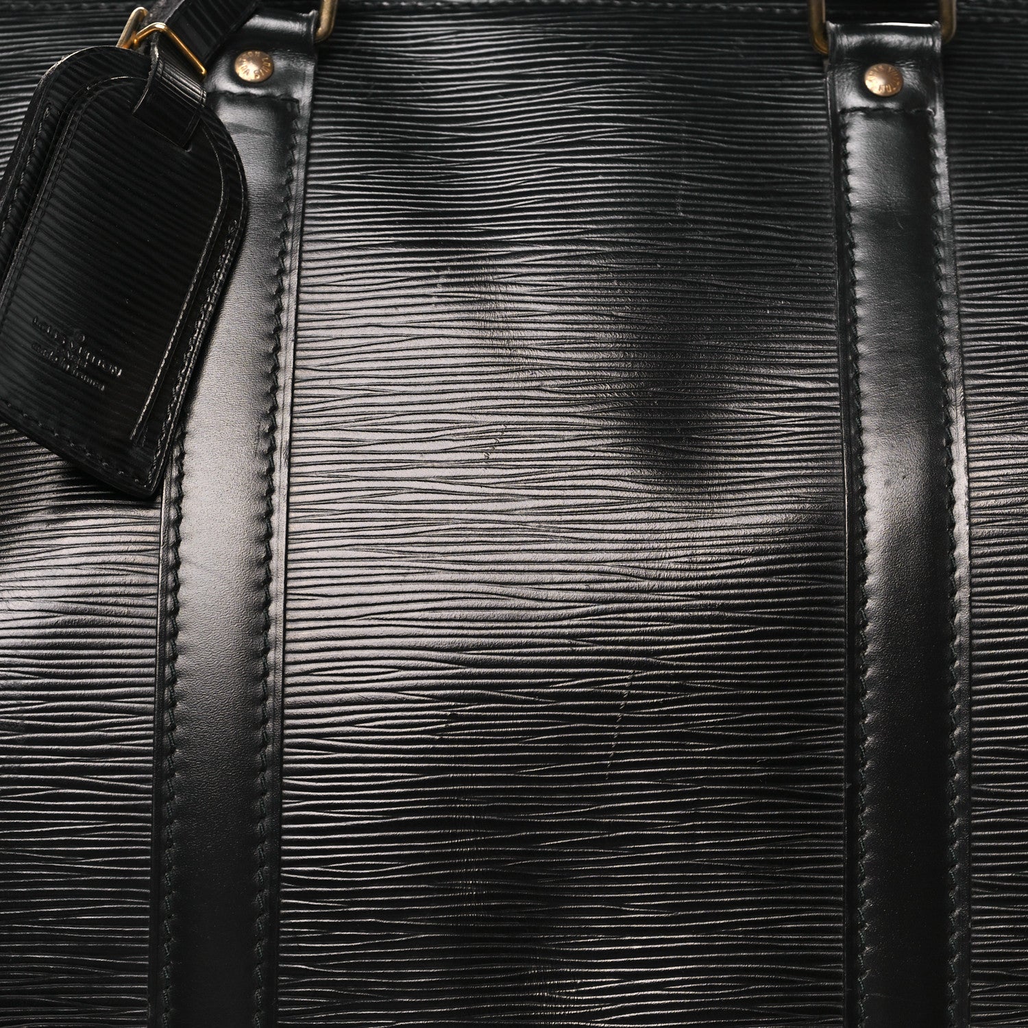 Louis Vuitton Epi Keepall 50 Black 6 of 9