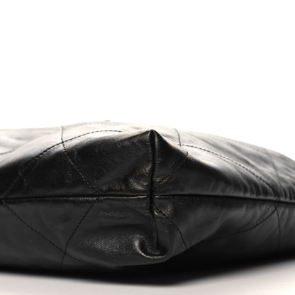 Chanel Shiny Calfskin Quilted Chanel 22 Black 10 of 10