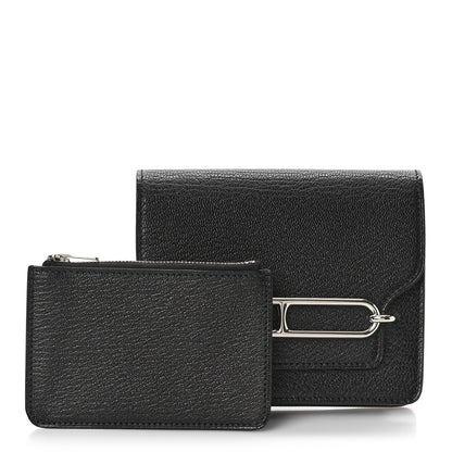 Hermes Chevre Mysore Roulis Slim Wallet Black 3 of 24