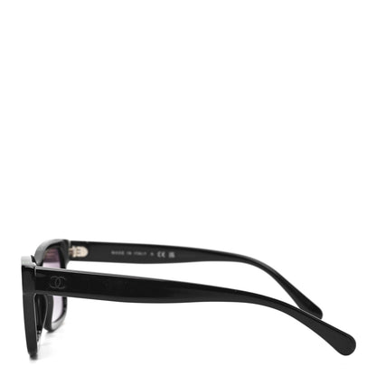 Chanel Acetate Square Sunglasses 5417 Black 3 of 6