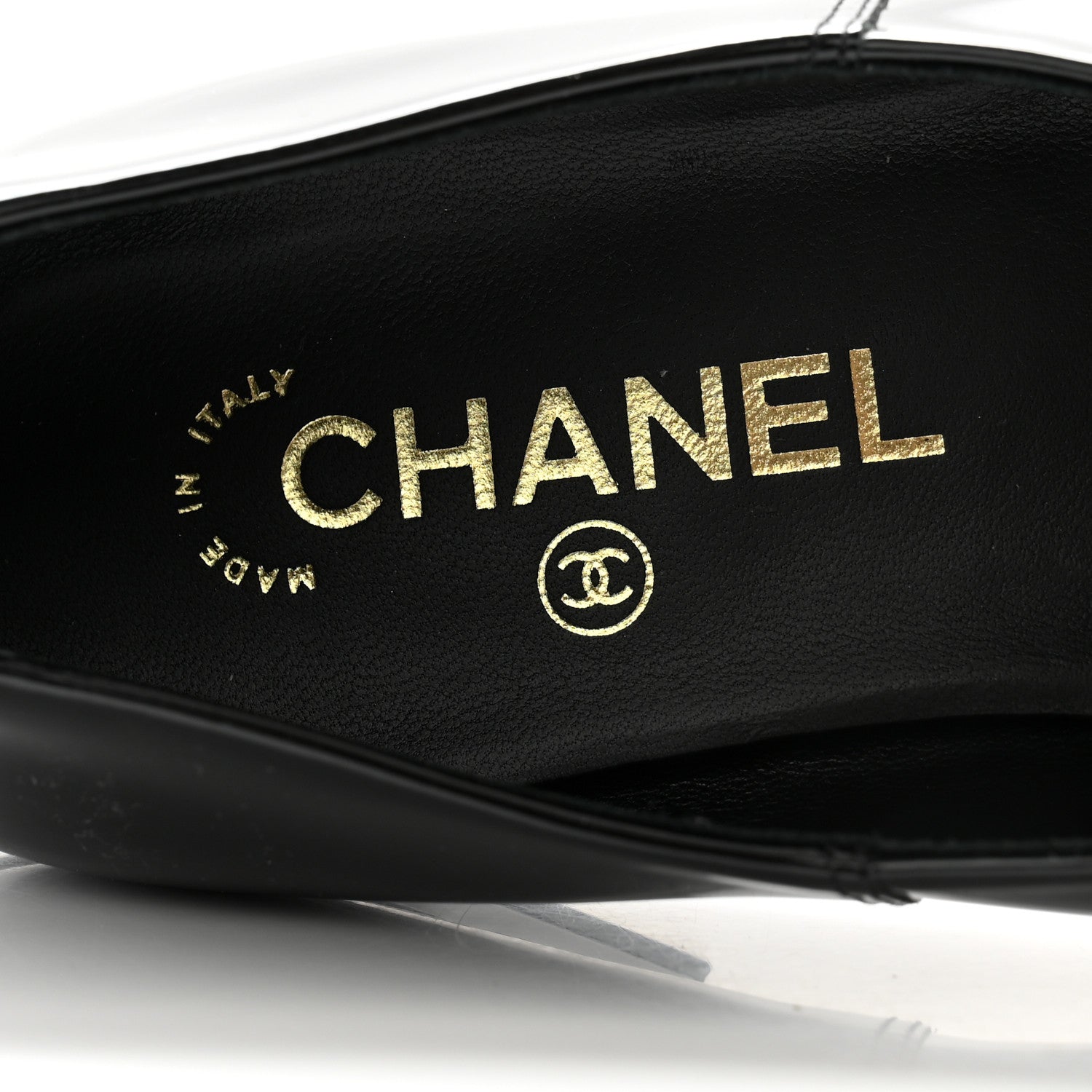 Chanel Patent Calfskin Moccasin Loafers 36.5 Black 6 of 8