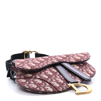 Christian Dior Oblique Saddle Belt Bag Bordeaux 4 of 9
