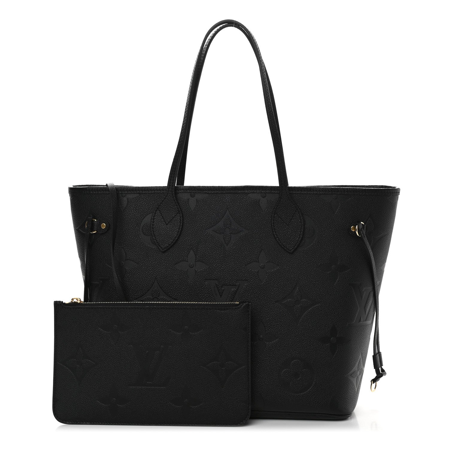 Louis Vuitton Empreinte Monogram Giant Neverfull MM Black 1 of 9