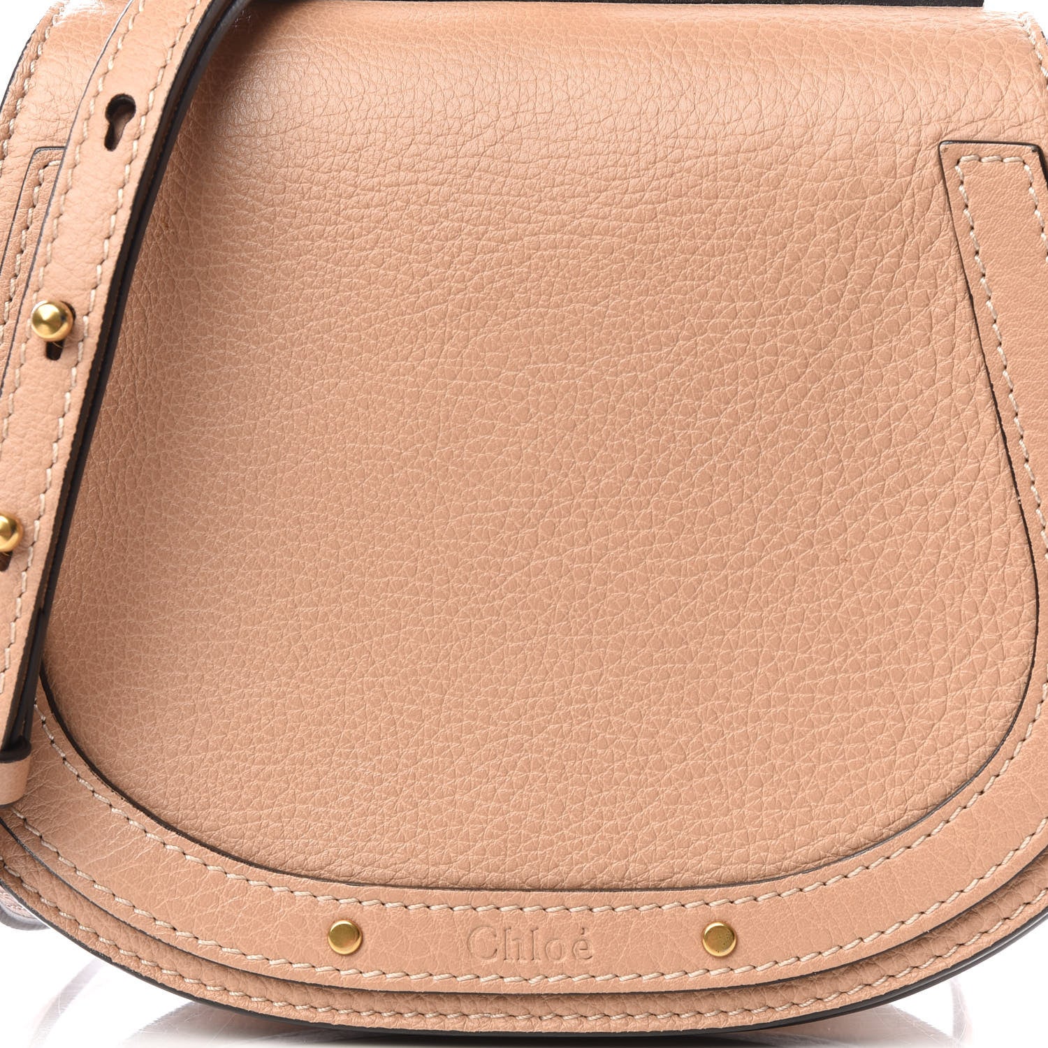 Chloe Calfskin Suede Small Nile Bracelet Bag Biscotti Beige 9 of 9