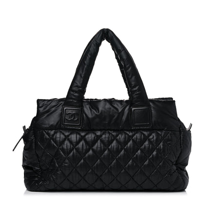 Chanel Nylon Coco Cocoon Zipped Tote Black 1 of 13