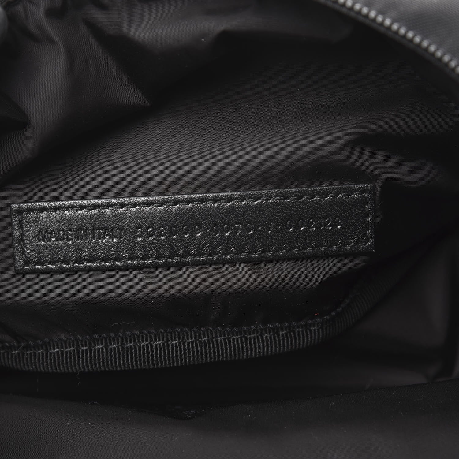 Balenciaga Sport Nylon Logo Embroidered Wheel Beltpack Black 6 of 9