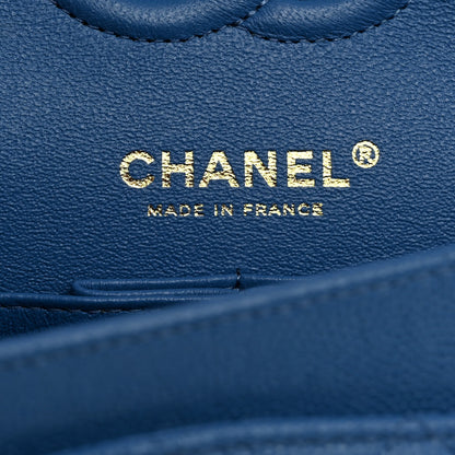 Chanel Caviar Quilted Small Double Flap Blue 6 of 10