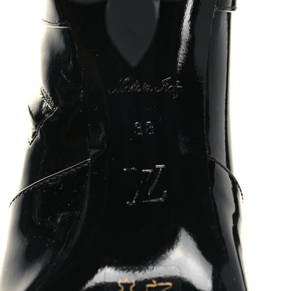 Louis Vuitton Patent Silhouette Ankle Boots 38 Black 6 of 7
