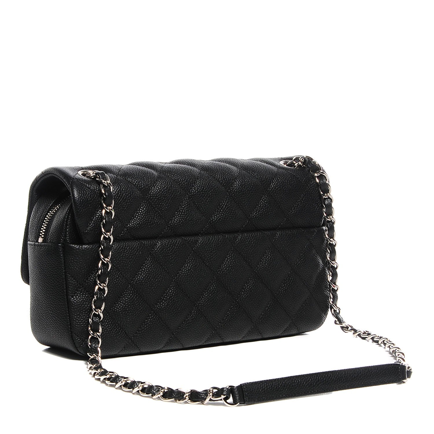 Chanel Caviar Quilted Medium Easy Flap Black 3 of 9