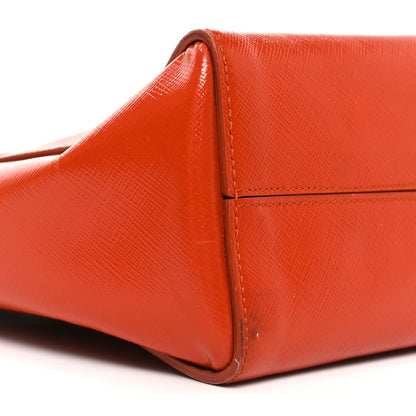 Prada Saffiano Vernice Shopping Tote Arancio 8 of 9