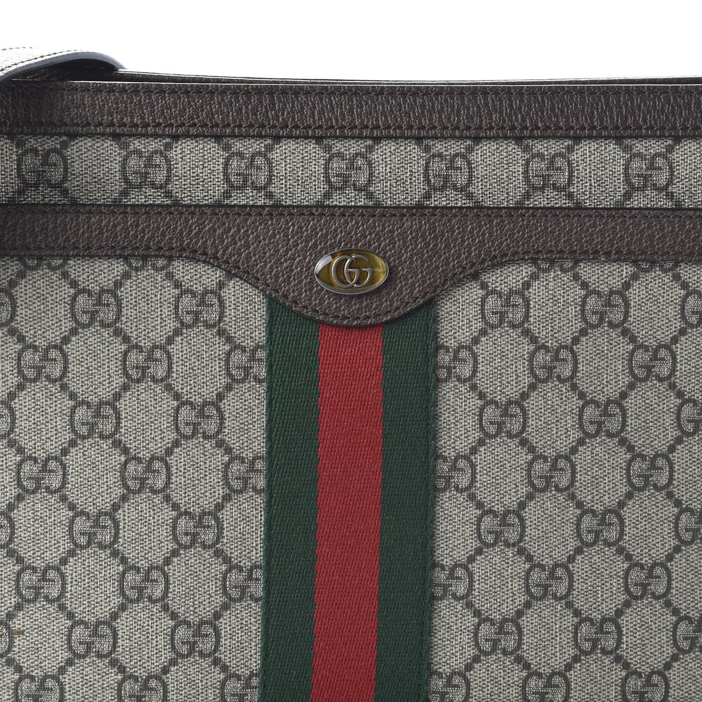 GG Supreme Monogram Web Medium Ophidia Shoulder Bag Beige New Acero