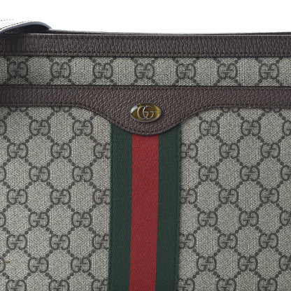 Gucci GG Supreme Monogram Web Medium Ophidia Shoulder Bag Beige New Acero 10 of 11