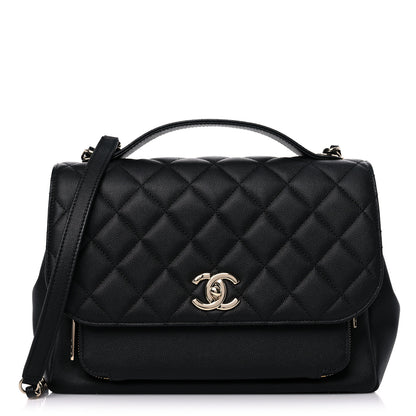 Chanel Caviar Quilted Large Business Affinity Flap Black 1 of 11