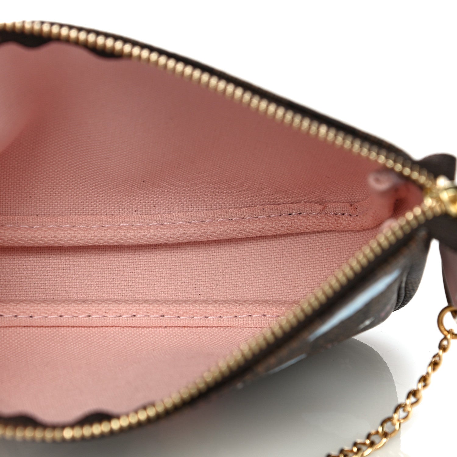 Louis Vuitton Damier Ebene 2020 Christmas Animation Big Wheel Mini Pochette Accessories Rose Ballerine 6 of 12