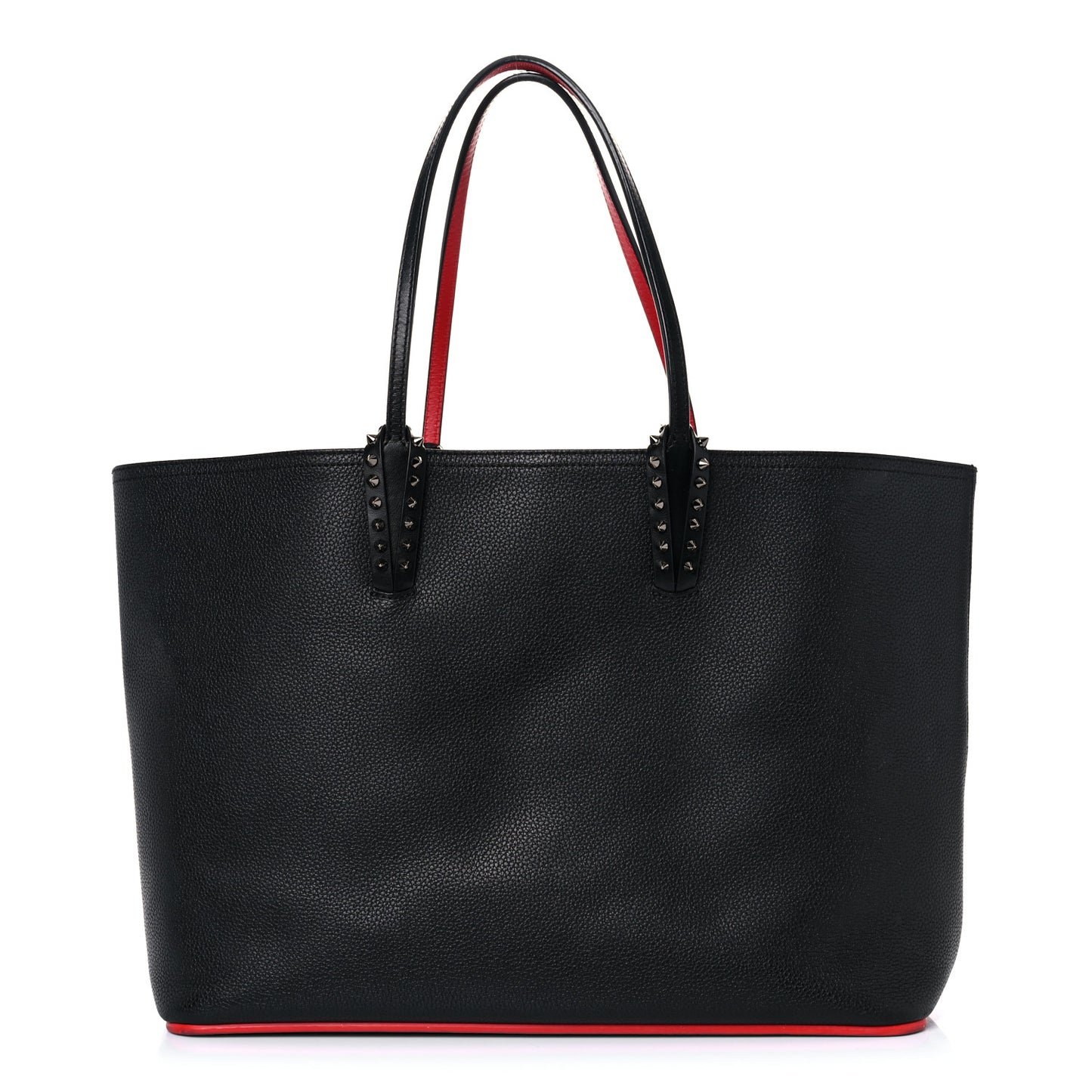 Calfskin Spikes East West Cabata Tote Black