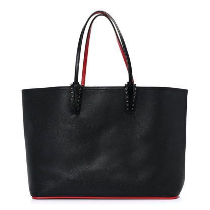 Christian Louboutin Calfskin Spikes East West Cabata Tote Black 1 of 27
