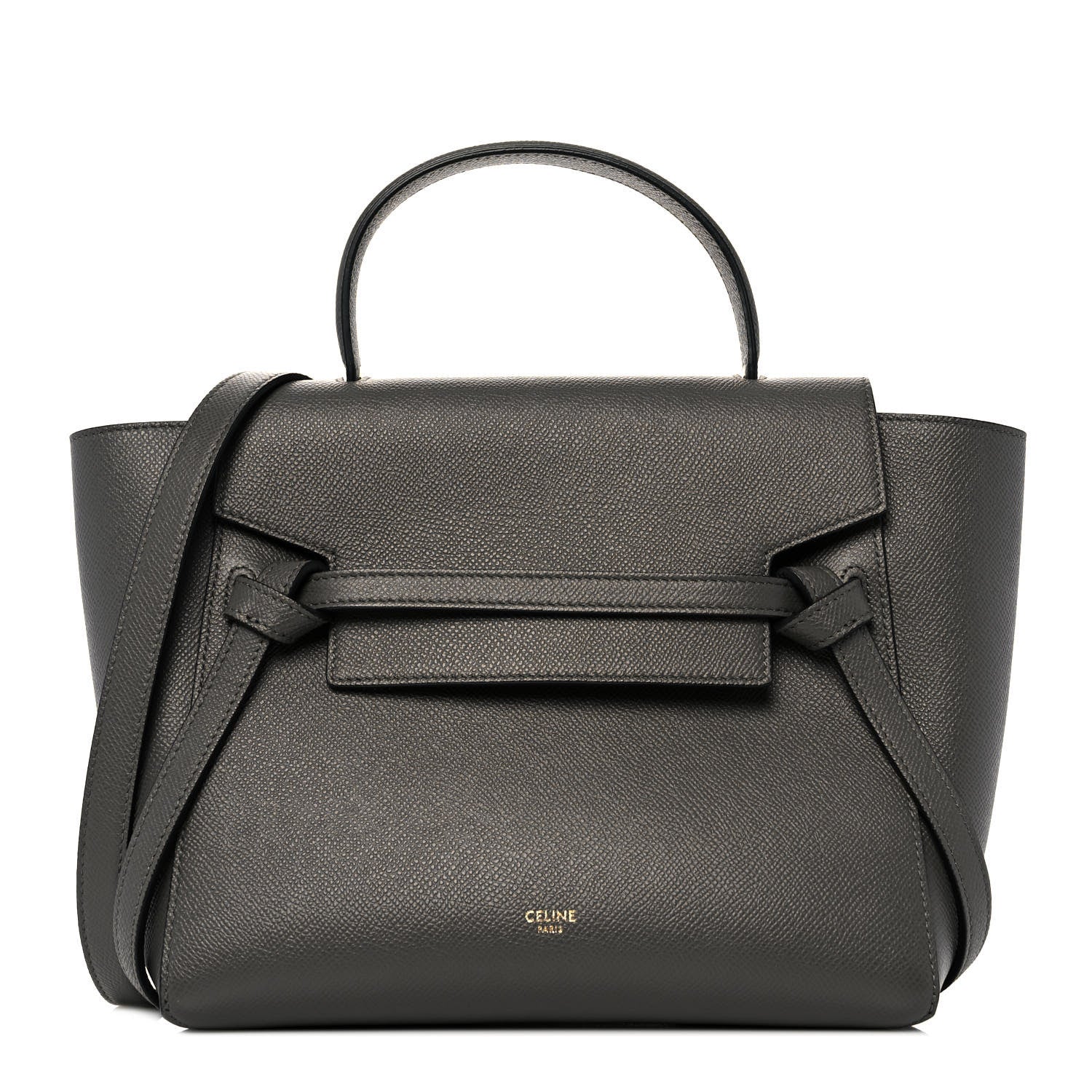 Celine Grained Calfskin Micro Belt Bag Grey 1 of 9