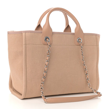 Chanel Mixed Fibers Small Deauville Tote Beige 4 of 12