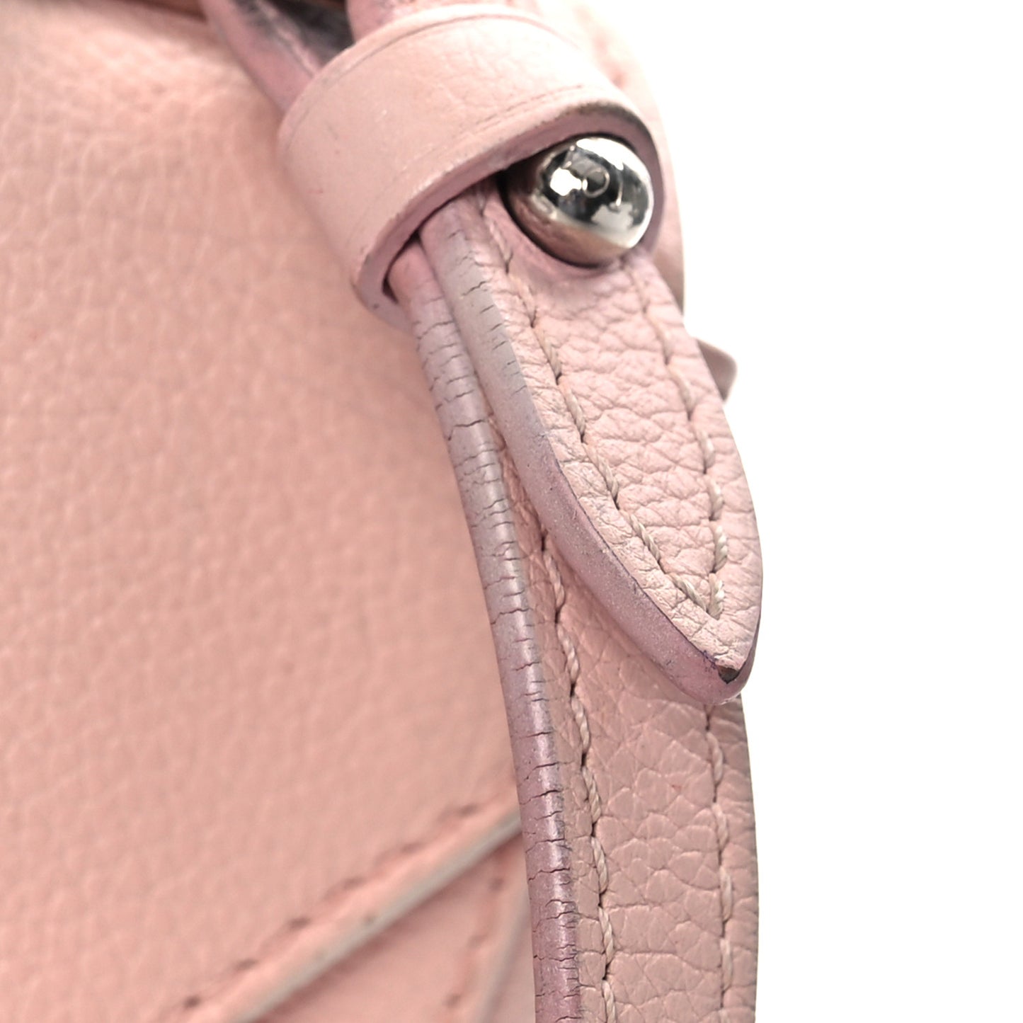 Calfskin Lockme II Chain Bag BB Rose Ballerine