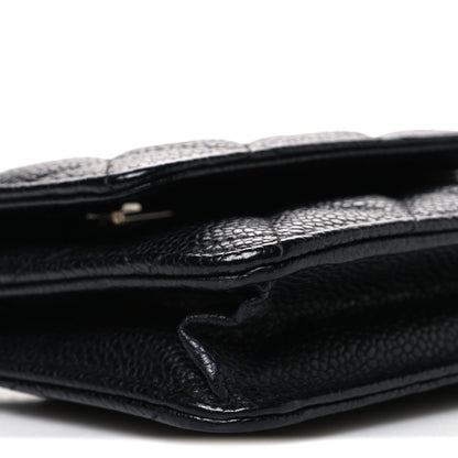 Chanel Caviar Quilted Wallet On Chain WOC Black 10 of 11