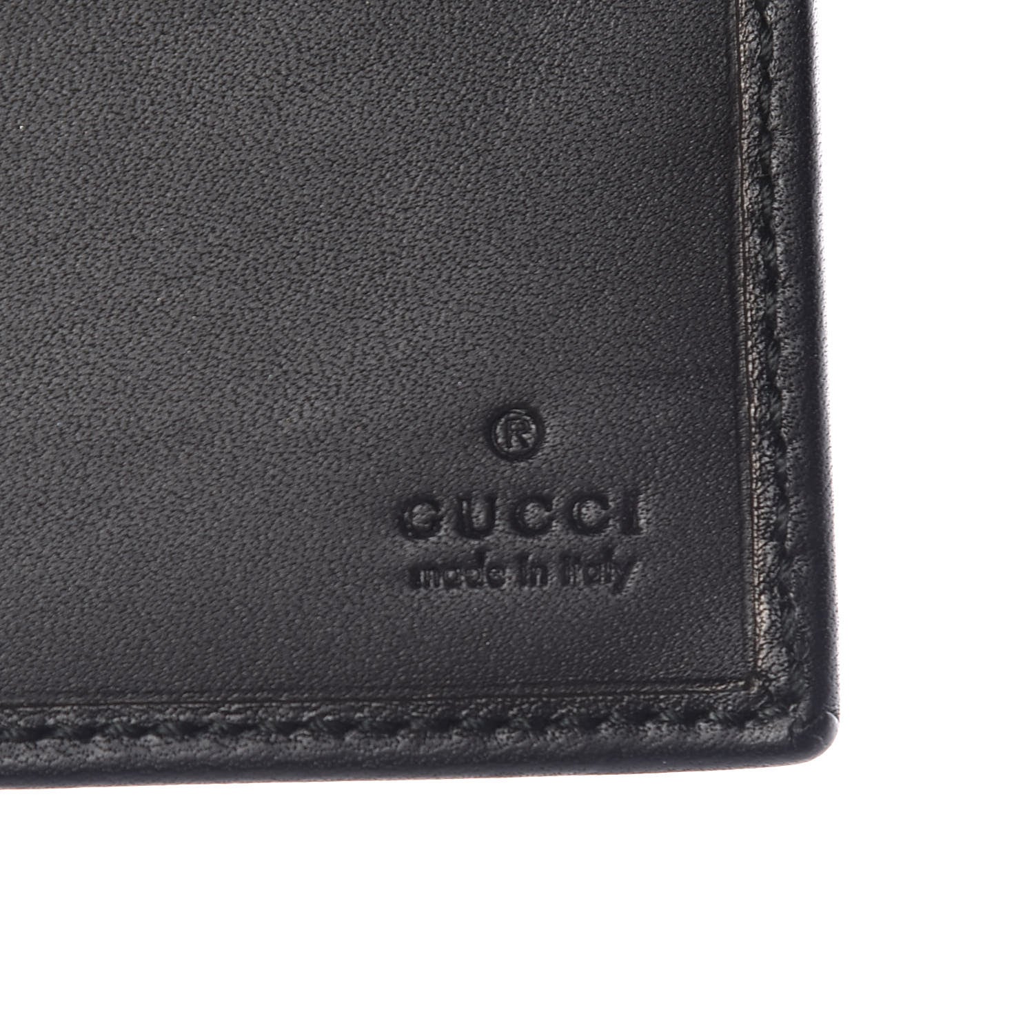 Gucci Calfskin Interlocking G Chain Wallet Black 7 of 12