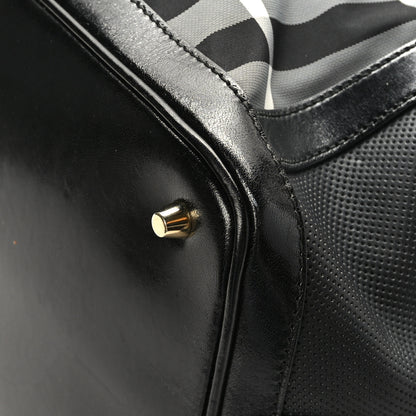 Burberry Nylon Beat Check Medium Landscape Lynher Tote Black 8 of 10