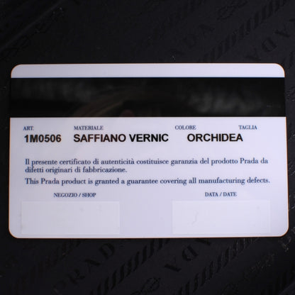 Prada Saffiano Vernice Zip Around Wallet Orchidea 8 of 8