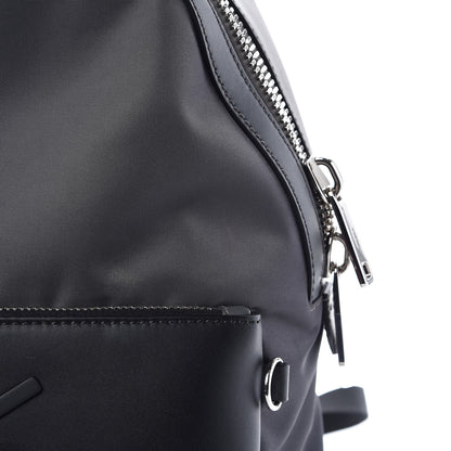 Fendi Nylon Calfskin Faces No Words Emoticon Pouch Pocket Backpack Asfalto 9 of 10