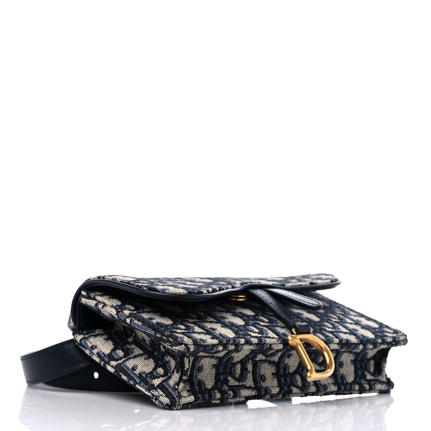 Oblique Saddle Belt Bag Blue