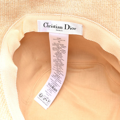 Christian Dior Canvas Toile de Jouy Soleil Diorivera D-Bobby Small Brim Bucket Hat 58 Coral Beige 7 of 8