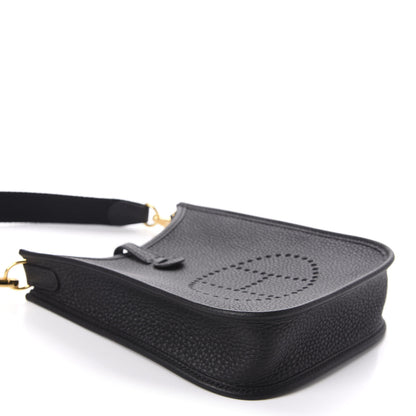 Hermes Taurillon Clemence Evelyne TPM Black 4 of 10
