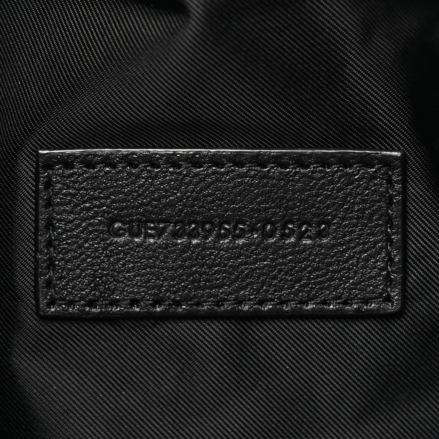 Lambskin Quilted Gaby Cosmetic Pouch Black