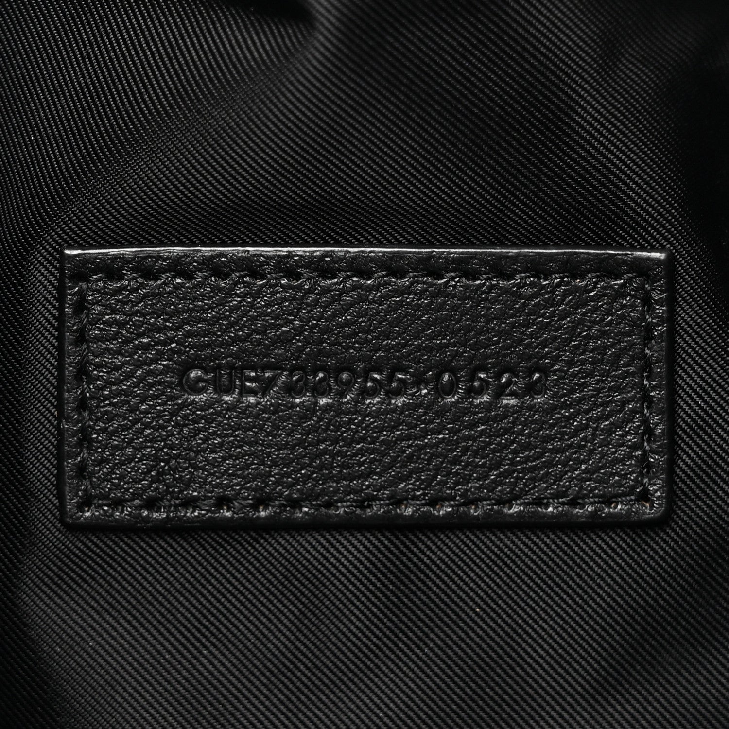 Saint Laurent Lambskin Quilted Gaby Cosmetic Pouch Black 6 of 11