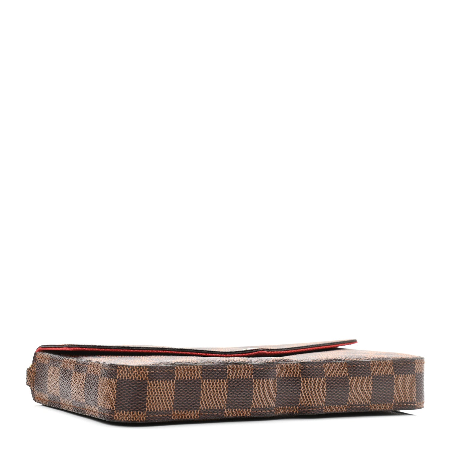 Louis Vuitton Damier Ebene Pochette Felicie Chain Wallet 4 of 11